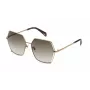 Police Damskie Okulary Przeciwsłoneczne Motylkowe SPLD31-560F72 Havana Brązowy Gradient 56/16/140 mm