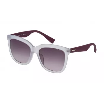 POLICE Damskie okulary przeciwsłoneczne Cat Eye SPL4105609PD Havana/Grey Gradient 56/18/140 mm