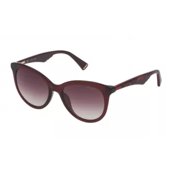 Police Damskie Okulary Przeciwsłoneczne Cat Eye SPL7595207DW Havana Brązowy Gradient 52mm