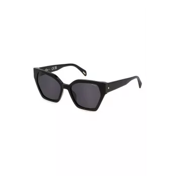Okulary przeciwsłoneczne POLICE damskie kocie oko SPLL34M550700 Havana Brown Gradient 55/18/140 mm