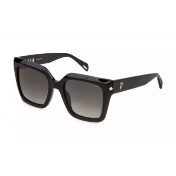 Police Damskie Okulary Przeciwsłoneczne Cat Eye SPLR26E53700Y - Oprawka Acetatowa, Ochrona UV400, Soczewka 53mm