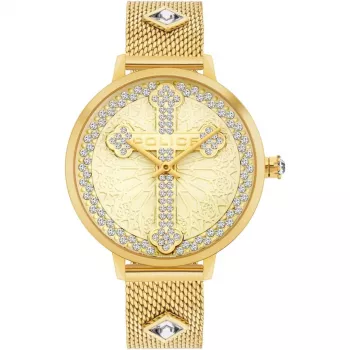 Zegarek POLICE Damski PL16031MSG22M Raho Kwarcowy Analogowy 36mm Stal Nierdzewna Siatka Srebrny