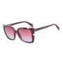 Police Women's SPLA15-5207LN Rectangular Cat-Eye Sunglasses Havana 52/18/140 mm