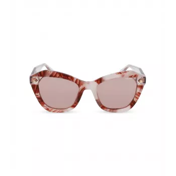 Police Women's SPLL97-520Z02 Rectangular Sunglasses - Shiny Black/Grey