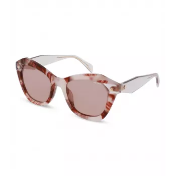 Police Women's SPLL97-520Z02 Rectangular Sunglasses - Shiny Black/Grey