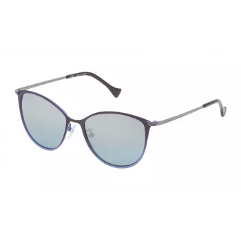 Okulary przeciwsłoneczne damskie Police SPL190M54I20X - czarna oprawka acetatowa, szare soczewki poliwęglanowe, ochrona UV400