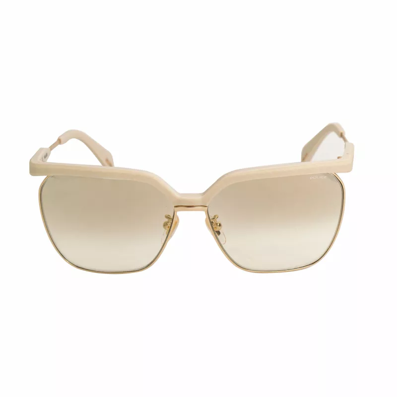 Okulary przeciwsłoneczne POLICE dla kobiet SPLA9662GL4G Havana Acetate Cat Eye Brązowy Gradient UV400