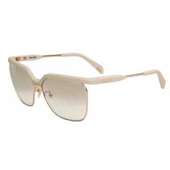 Okulary przeciwsłoneczne POLICE dla kobiet SPLA9662GL4G Havana Acetate Cat Eye Brązowy Gradient UV400