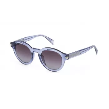 Okulary przeciwsłoneczne damskie Police SPLF31-470B34 Havana/Brąz, oprawka acetatowa, kształt kwadratowy, soczewki gradientowe brązowe 47/23/135 mm