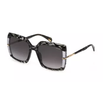 POLICE Okulary przeciwsłoneczne damskie SPLG23M5706RT Oprawka Havana Acetate Soczewki brązowe gradient 57/19/140 mm