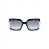 Okulary przeciwsłoneczne POLICE dla kobiet SPLG23M570700 Geometryczne czarne oprawki acetatowe szare soczewki poliwęglanowe 57mm