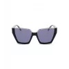 Okulary przeciwsłoneczne POLICE dla kobiet SPLL33-570700 - Prostokątna oprawka acetatowa, szare soczewki poliwęglanowe, ochrona UV400, szerokość soczewki 57 mm