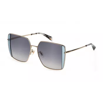 Okulary przeciwsłoneczne POLICE damskie SPLL37-560594 - Oprawka acetatowa, ochrona UV400, soczewka 56 mm