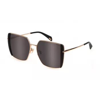 Okulary przeciwsłoneczne POLICE damskie SPLL37E56300X - błyszcząca czarna oprawka, soczewki dymne, 56mm