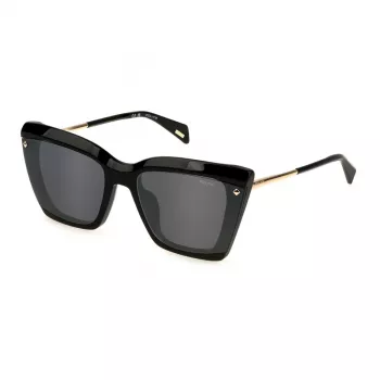 Okulary przeciwsłoneczne POLICE dla kobiet SPLL95-610700 - Oprawka acetatowa, soczewki poliwęglanowe, ochrona UV400, soczewka 61 mm