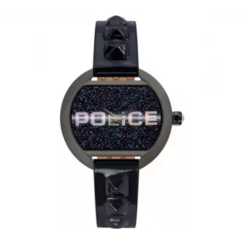 Zegarek damski Police PL16070BSU03P 36mm Niebieska tarcza Niebieski skórzany pasek