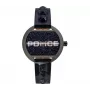 Zegarek damski Police PL16070BSU03P 36mm Niebieska tarcza Niebieski skórzany pasek