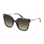 POLICE Women SPLG19540XAP Rectangular Acetate Sunglasses Black/Grey 54/21/135 mm UV400