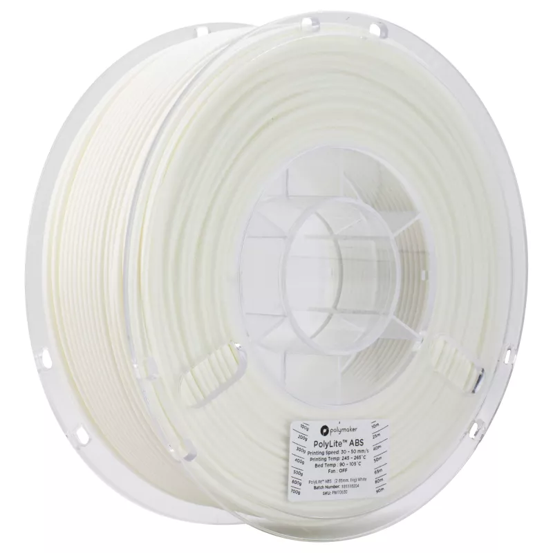 Polymaker ABS Filament 1.75mm, biały, 1kg