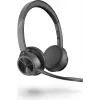 Poly Voyager 4320 UC Bezprzewodowy zestaw słuchawkowy Bluetooth z adapterem BT700 USB-C, nauszny, podwójny mikrofon z redukcją szumów, 24 godziny rozmów, czarny