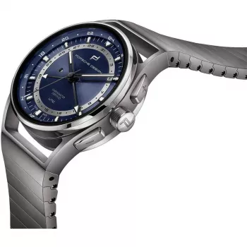 PORSCHE DESIGN Flat Six P'6000 Męski Automatyczny Chronograf Zegarek 42mm Stal Nierdzewna Guma Czarny