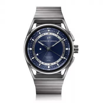 PORSCHE DESIGN Flat Six P'6000 Męski Automatyczny Chronograf Zegarek 42mm Stal Nierdzewna Guma Czarny