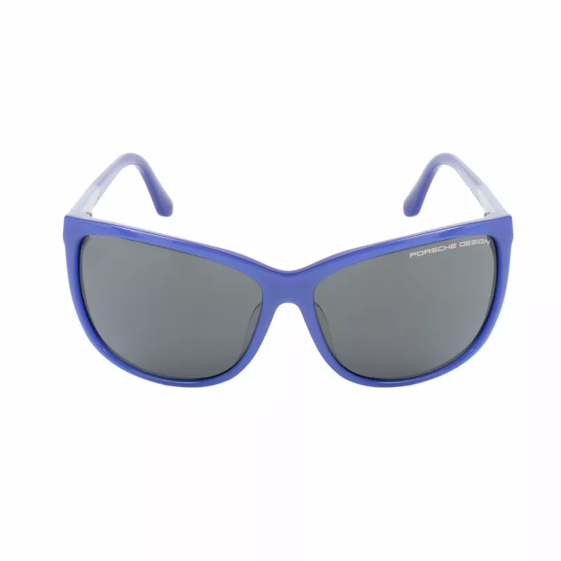 PORSCHE DESIGN Okulary przeciwsłoneczne męskie P8590-D Ciemnoszary prostokątne pełna oprawa 61/14/145 mm UV400