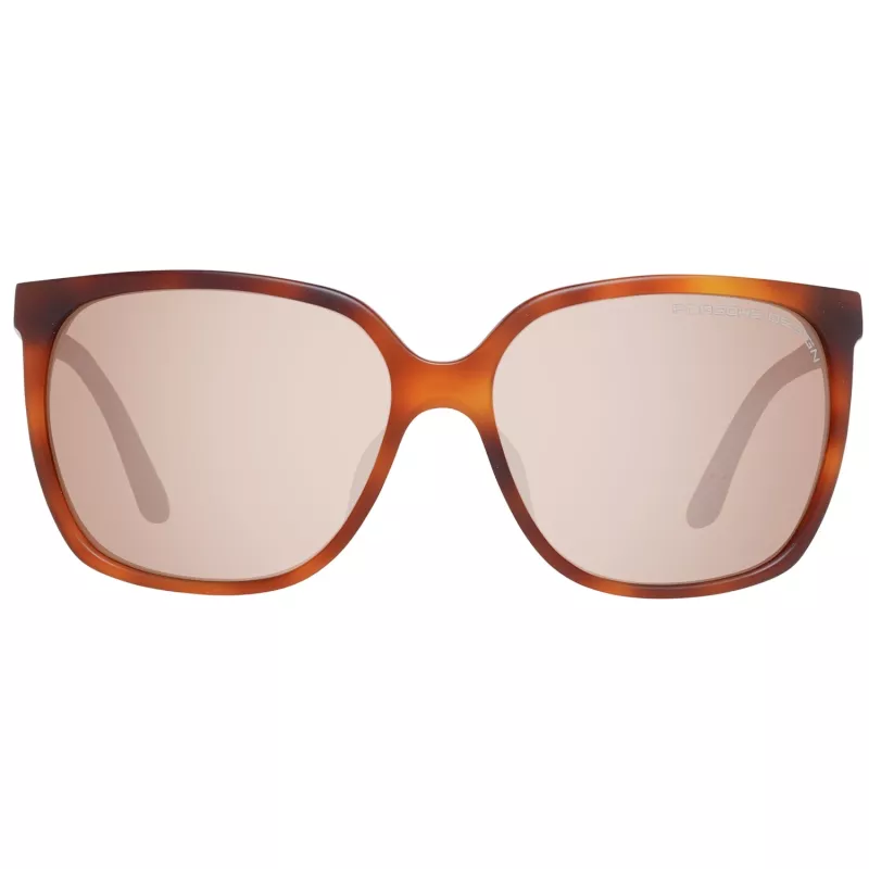 Okulary przeciwsłoneczne Porsche Design P8589-60E dla kobiet - Gunmetal Grey, oprawka kwadratowa, ochrona UV400