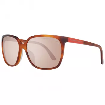 Okulary przeciwsłoneczne Porsche Design P8589-60E dla kobiet - Gunmetal Grey, oprawka kwadratowa, ochrona UV400