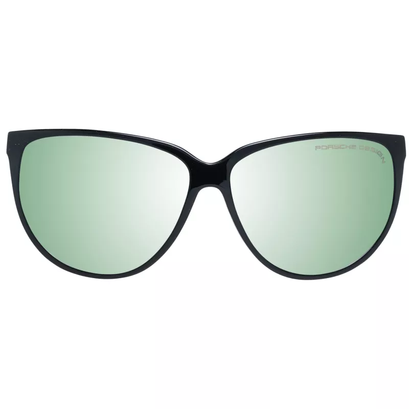 PORSCHE DESIGN Damskie Okulary Przeciwsłoneczne P8588-61A - Czarna Oprawka, Szare Szkła, 61/13/135 mm
