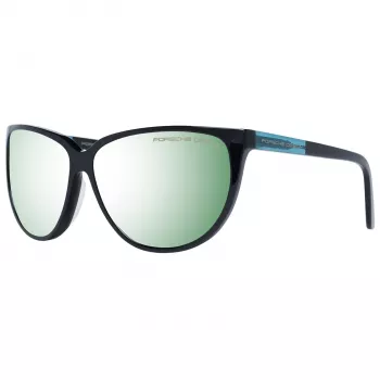 PORSCHE DESIGN Damskie Okulary Przeciwsłoneczne P8588-61A - Czarna Oprawka, Szare Szkła, 61/13/135 mm