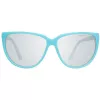 PORSCHE DESIGN Okulary przeciwsłoneczne damskie P8588-61B Prostokątna oprawka metalowa Srebrny/Pallad Szare szkła 61/13/135 mm