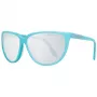PORSCHE DESIGN Okulary przeciwsłoneczne damskie P8588-61B Prostokątna oprawka metalowa Srebrny/Pallad Szare szkła 61/13/135 mm