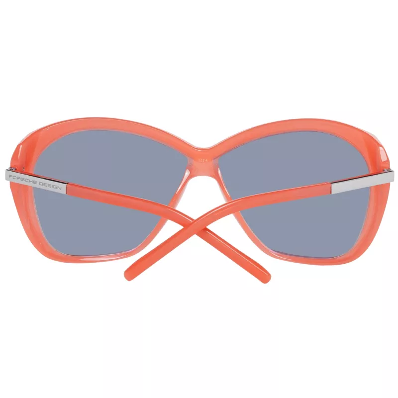 PORSCHE DESIGN Okulary przeciwsłoneczne damskie P8603-66A Tytan Złoty Pilot Aviator Szary Gradient UV400