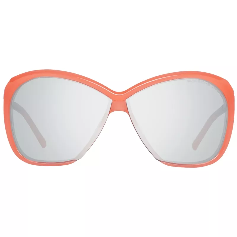 PORSCHE DESIGN Okulary przeciwsłoneczne damskie P8603-66A Tytan Złoty Pilot Aviator Szary Gradient UV400