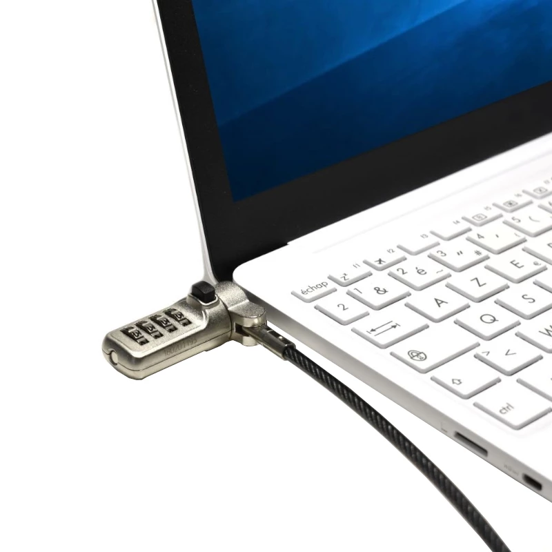 Port Connect Nano Slot Security Combination Cable - 1,8 m pleciona stal, zamek Kensington