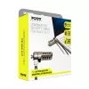 Port Connect Nano Slot Security Combination Cable - 1,8 m pleciona stal, zamek Kensington
