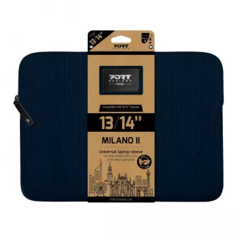 Port Designs Milano II Eco 13/14 Uniwersalna pokrowiec na laptopa - granatowy