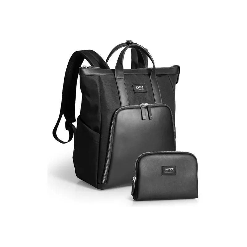 PORT DESIGNS Muse Signature Plecak na laptopa 16 inch, czarny, 20L, poliester z recyklingu
