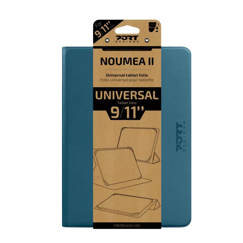 Port Designs Noumea II Uniwersalne etui folio na tablet 9-11 cali - niebieskie (201328)