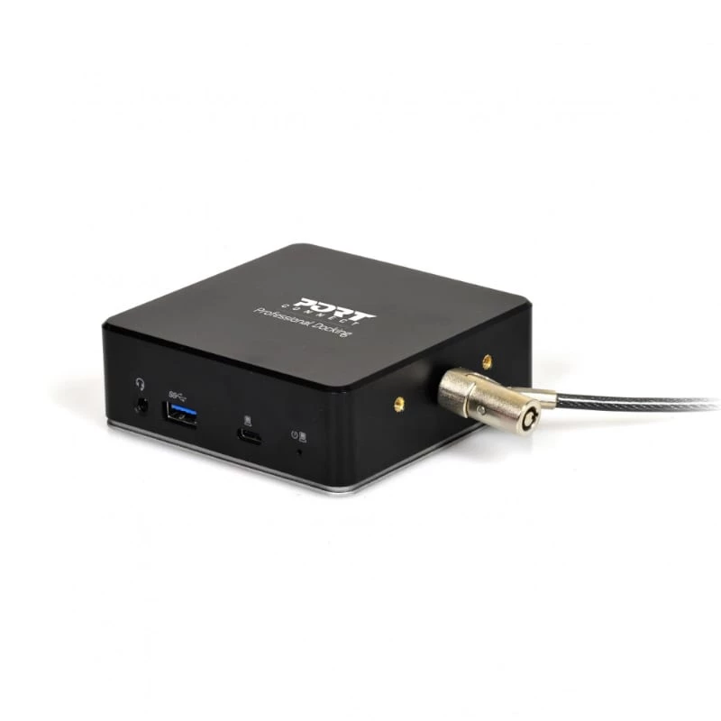 PORT USB-C 11-w-1 Multiport Hub Docking Station - 2x HDMI 4K, 3x USB-A, USB-C PD 100W, RJ45 Gigabit Ethernet, Audio Jack - Czarny