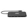 PORT USB-C Docking Station 11-in-1 Hub z 4K HDMI, VGA, Gigabit Ethernet, 100W PD, USB 3.1, SD/MicroSD, Audio - Czarny