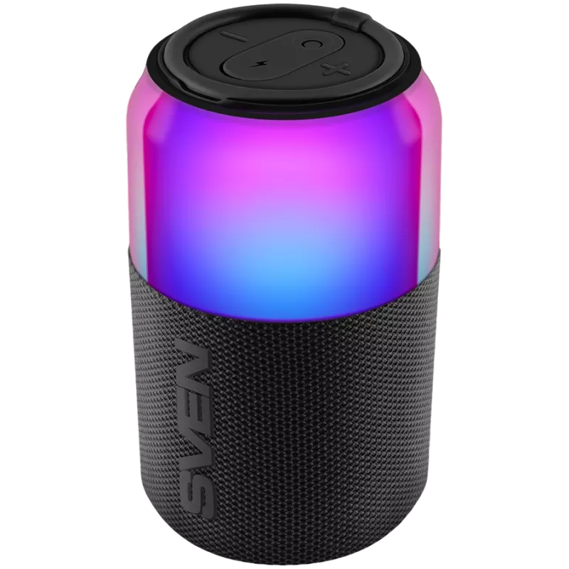Głośnik przenośny SVEN PS-130, czerwony, 10W RMS, TWS, Bluetooth, USB, bateria litowa