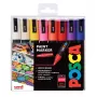 Zestaw markerów POSCA PC-5M z końcówką kulkową, różne kolory, 16 sztuk