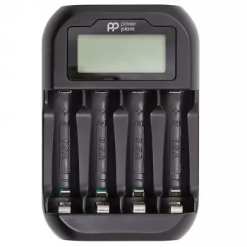POWER PLANT PP-UN4 4-kanałowa ładowarka LCD do akumulatorów AA/AAA NiMH NiCd