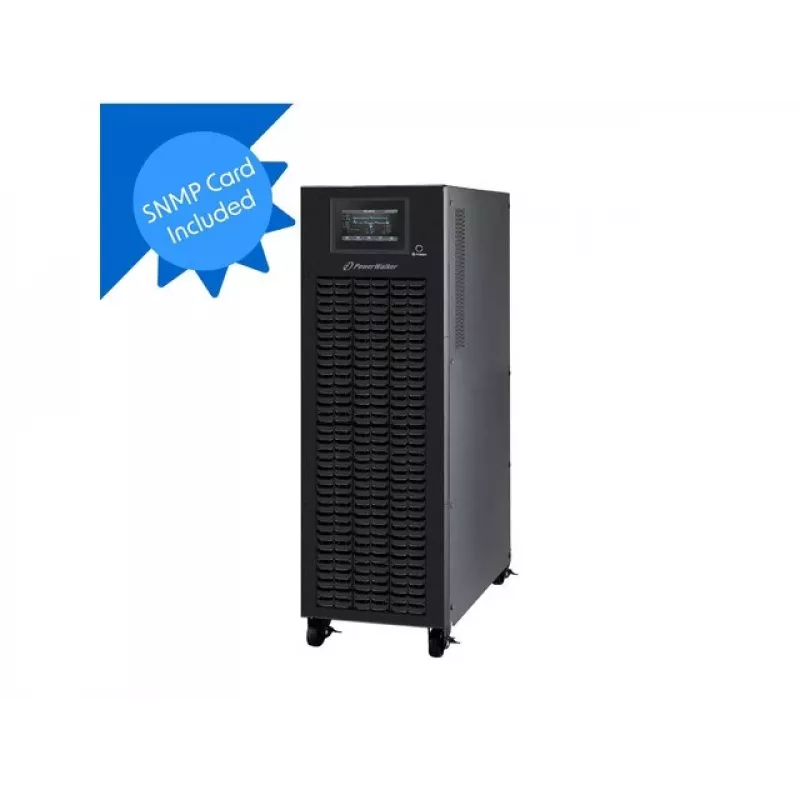 POWER WALKER VFI 10000 CPG PF1 3/3 BE ON-LINE 10KVA UPS Terminal USB-B RS-232 3/3 Phase LCD SNMP Tower