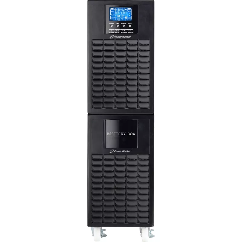 PowerWalker On-Line 10000VA UPS CG - Tower Double-Conversion UPS, 10kVA/10kW, Baterie zewnętrzne, Hardwired