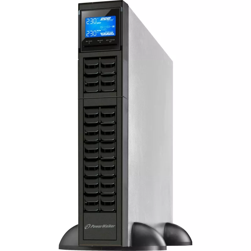 PowerWalker VFI 2000 CRS Zasilacz awaryjny (UPS) z podwójną konwersją (Online), 2 kVA / 1600 W, 4 gniazda AC, Tower