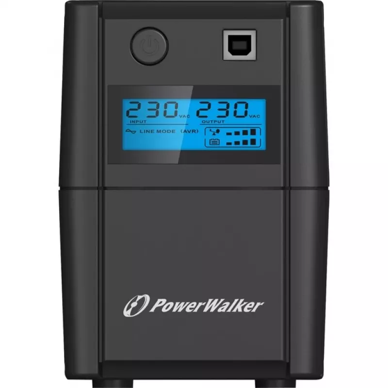 Zasilacz awaryjny (UPS) PowerWalker VI 650 SHL IEC Line-Interactive – 650 VA / 360 W, Tower, 2x IEC C13