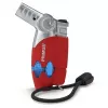Primus PowerLighter III Iskrowa zapalarka kuchenna – czerwona, na gaz do wielokrotnego napełniania, wiatroszczelna, regulowany płomień, outdoor i camping